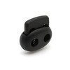 DOJA Barcelona Cord Locks, Black, 25 mm, Plastic Cord Closures,