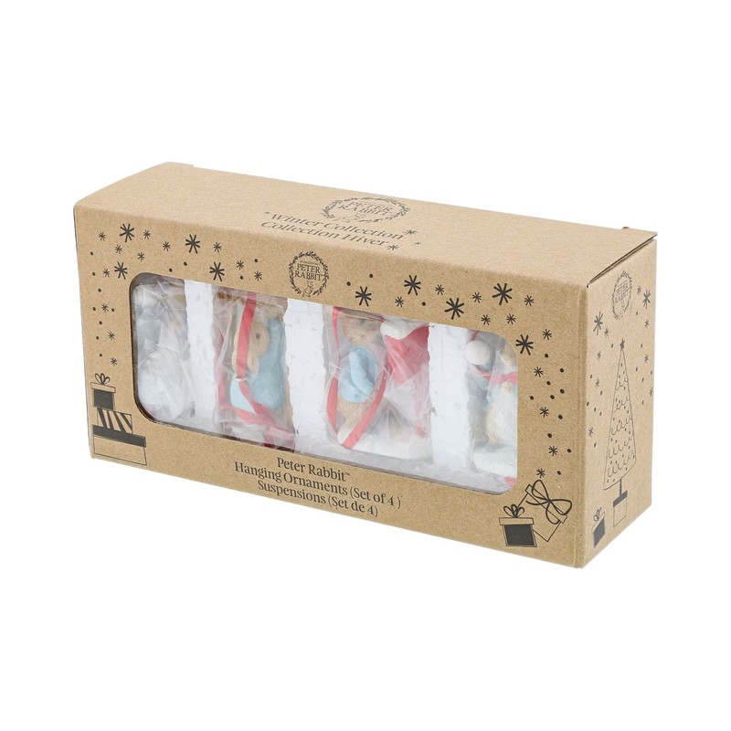 Beatrix Potter Set of 4 Hanging Ornaments