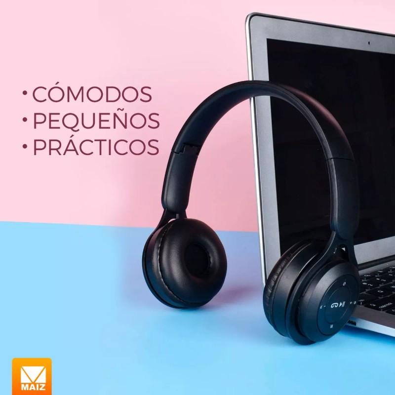 Maíz Audifonos Bluetooth Inalambric Diadema Manos Libres Plegable