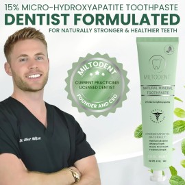 Premium Hydroxyapatite Toothpaste – 15% Micro-Hydroxya<wbr/>patite | Fluoride-Free, Be