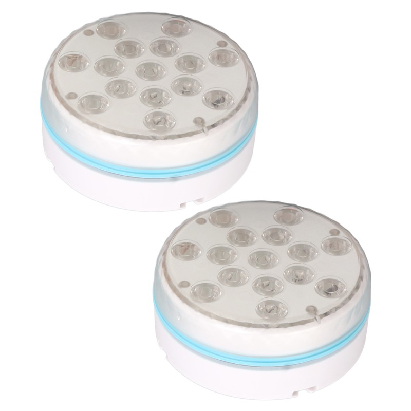 2PCS Submersible Pool Light with Remote Control Magnetic Suction Cup