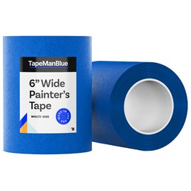 Wide Painters Tape 6 inch x 60 yds, Made in USA, Extra Wide Masking Tape for Laser Cutting, 3D Printing, and Painting, Removes Cleanly with No Residue