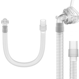 Replacement Tube Assembly for Wisp Nasal Mask, IBEET Short Tube for Wisp Connecting Hose, Replacement CPAP Accessories - Quick Release & 360-Degree Rotatable