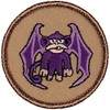Purple Flying Monkey Patrol Patch - 2" Diameter Round Embroidered