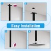 Drettyer Ceiling Mount Shower Arm with Flange 20 Inches Square