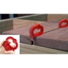 RLECS 6pcs Gap Deck Board Spacer Guide Red 1/4" Handheld