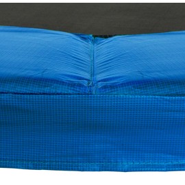 Super Round Trampoline Replacement Safety Pad |Spring Cover for Rectangular Trampoline | Durable, Water Resistant, 10" Wide| Fits Most Brands| 15 Foot - Blue