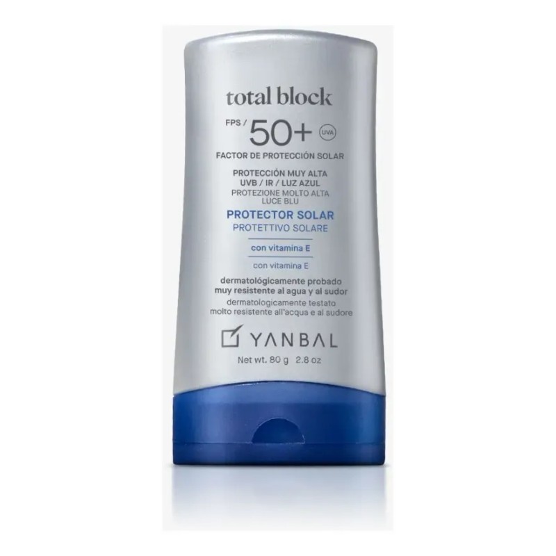Bloqueador Solar Fps50+ Total Block Yanbal 80g