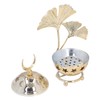 Candle Holder Arabian Star Moon Ginkgo Shape Metal Candle Holder