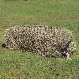 hay chix Hay Nets for Horses - Slow Feed 2-Strand Hay Bale Net | Square Bale Horse Hay Net (1 3/4” Holes) | Hay Bags for Horses | Fits 2-String Bales Up to 70 lbs. | Marine-Grade UV Treated Nylon