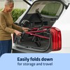 Medline Superlight Folding Aluminum Mobility Rollator Walker, Red, 250 lb.
