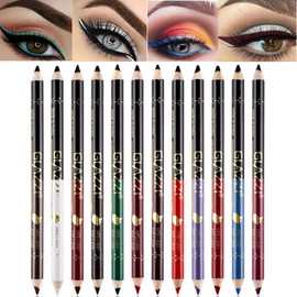12 Colors Eyeliner Waterproof Lip Liner Pencil Eye Shadows Eyebrow Pencils Cosmetic Pen Coloring Set Makeup Kit with Sharpener