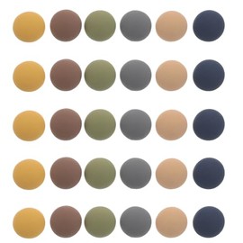 30 Piezas Chinchetas de Oficina en Tonos Neutros Semicirculares Mate para Tablón de Anuncios para Pared Mapa Marcado de Imágenes y Carteles