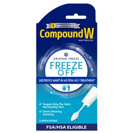 Compound W Freeze Off Wart Remover, Wart Removal System for Removing Common & Plantar Warts, 8 Applications