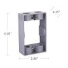 1-Gang Weatherproof Extension Adapter, Two 1/2 in. Threaded Outlets, Gray