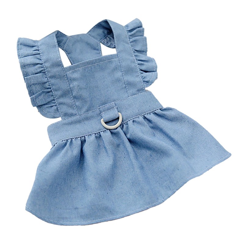 Vestido para Perros, Ropa Informal Azul Claro para Perros para