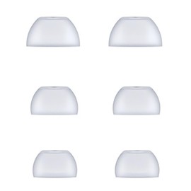 BLUEWALL Eartips Compatible with Beats Studio Buds + Studio Buds Plus, S/M/L 3 Sizes Soft Silicon Earbud Tips Replacement Eartips Compatible with Beats Studio Buds + 6 Pairs Transparent