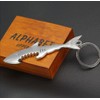 Shark Keyring with Bottle Opener in Silver / Bottle Opener