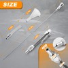 HAHAHA-Flexible Oil Dipstick Driver Side for 1955-1979 SBC Compatible with