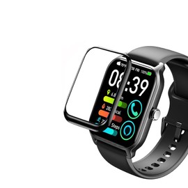 Tznzxm [2-Pack] for IDW15 Smartwatch Screen Protector, Full Coverage 3D Curved Edge Frame Case Friendly Anti Scratch HD Clear PET Film for Fitpolo/TMHAI/VERYFIT/Aeac IDW15 Smart Watch