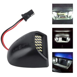 Lámpara de Licencia, 2 piezas de Alta Calidad ABS Placa de Matrícula Lámpara de luz LED para Silverado 1500 | 2500 | 3500 1999-2013