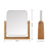 YYPDC YYPDC Makeup Mirror with Natural Bamboo Stand, 1X/3X Magnification