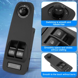 WODHMIEY Citroens Relay Driver Side Window Switch,Power Window Switch Peugeots 3008, Fiat Ducato Window Switch, Fit for Citroens，Peugeots and Vauxhalls.OEM 735487419,6490.X9