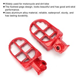 Foot Pegs, Yctze 2pcs Motorcycle Dirt Bike Aluminum Rider Passenger Footrest Pegs Footstools Floorboards Suitable for Motorcycle and Dirt Bike red pit bike foot pegs