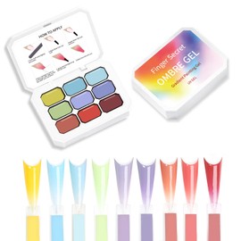 Ombre Gel Nail Polish Nail Sponges for Ombre 9 Series Colorful Blush Effect Gradient Painting Gel for Ombre Nails Multistyle French Manicure Nail Art DIY Home (A1, 1)