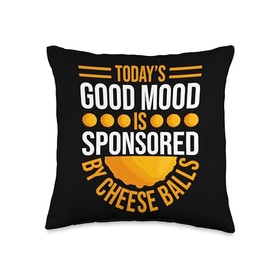 Cheese Ball Costume Food for Cheese Ball Lover Cheese Balls Throw Pillow