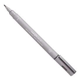 UNI-BALL Technical Pen PIN 000200BR GC Brush Tip Light Grey