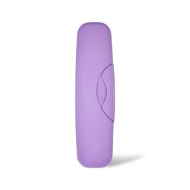 RADIUS Toothbrush Original Big Brush, BPA Free ADA Accepted - Left Hand - Lavender Brush with Lavender Case