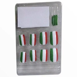 REV Kit De Uñas Tricolor  Maquillaje Fiestas Patrias 5 Piezas