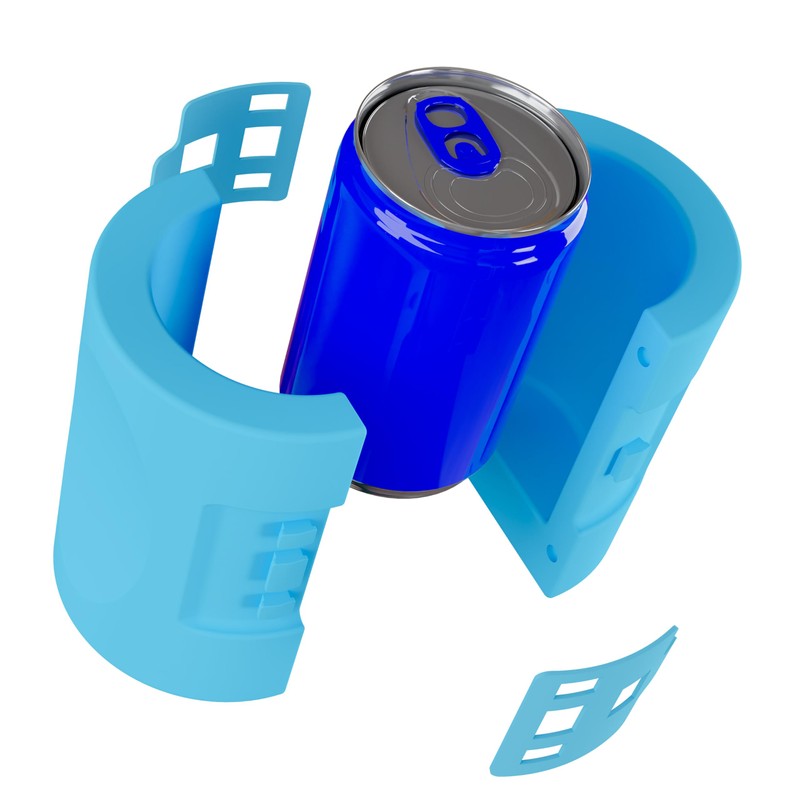 iCube Wrapsulator for 12oz. Regular Cans by CaddyO (Grey)