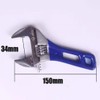 Non-rattling Monkey Wrench, Short Thin Lightweight Wide Monkey Wrench, Short