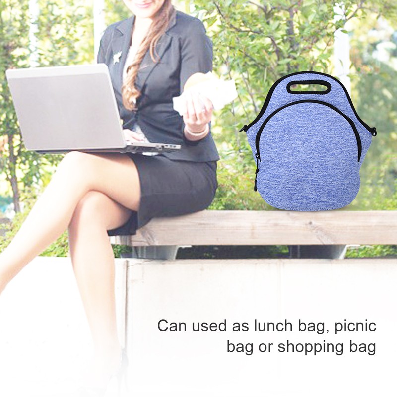 Neoprene Shoulder Strap Sports Bag Insulation Lunch Food Bag for