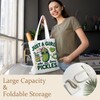 LADOCK Funny Pickle Tote Bag, Pickle Lover Gifts Canvas Tote