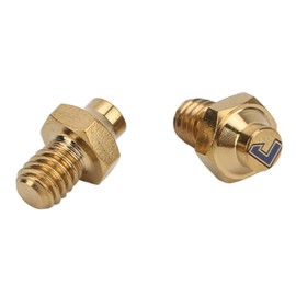 Kadimendium Bike Pedal Pins, Anti Rust Anti M4x5mm Bicycle Pedal Bolts Alloy for Pedal Replacement for Cyclist(Gold)