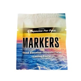 Markers – Mood, Focus & Energy Box 12 Pack X 4 = 48 Caps - From Makers Of Derall