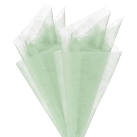 M METERXITY 38-Sheet Korean Cotton Wrapping Flower Paper, 11.8 Inch Waterproof Floral Wrapping Cotton Paper for Bouquets/Gift Packaging [Green]