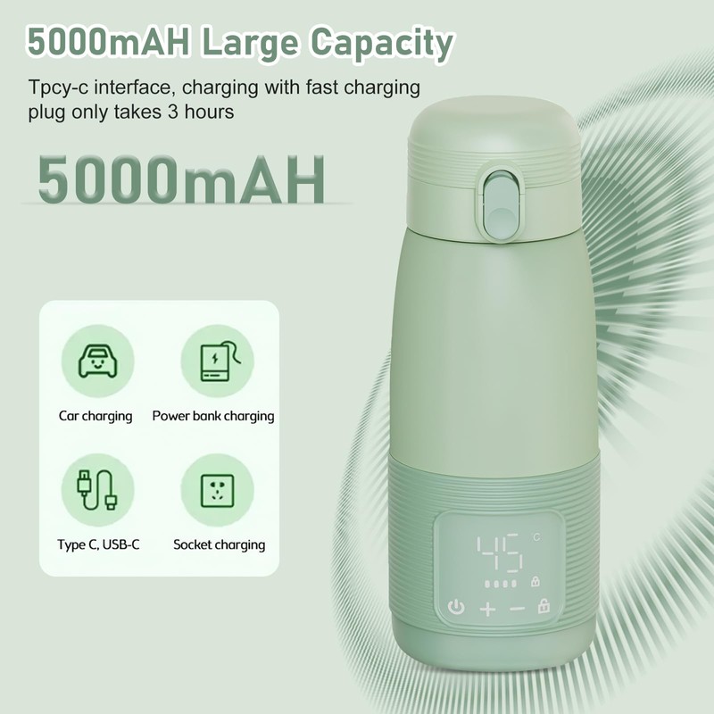 Portable Bottle Warmer, 500 ml Bottle Warmer Baby On the