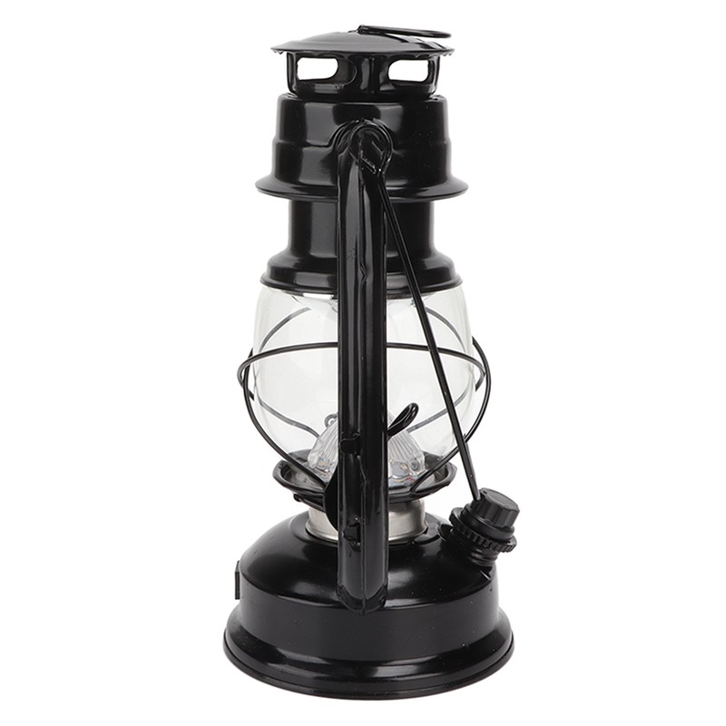 Vintage Camping Lantern 24h Battery Life USB Charging Detachable Lampshade