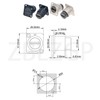 ZBLZGP HDMI Bulkhead Extension Socket D Type Panel Mount HDMI