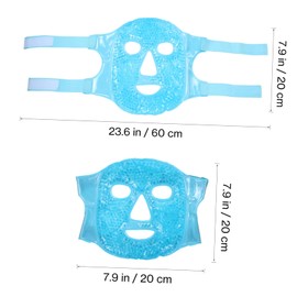 FRCOLOR 1set Hot and Cold Compress Mask Facial Mask Ice Pouch Ice Bag Pvc 2pcs