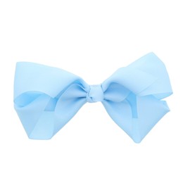 5.5 Inch Grosgrain Hair Bow Clip For Women And Girls (Light Blue)
