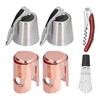 6pcs Wine Tool Kit Champagne Stopper Wine Preservation Cork Wine