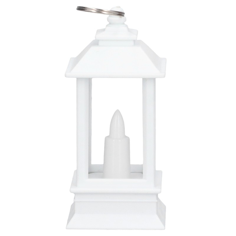 6PCS Ramadan Decorative Lights House Shape Plastic Wind Light Fireplace
