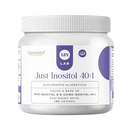 Myo Inositol y D-Chiro Inositol en Polvo, Suplemento 130g | 31 Porciones, Sin Sabor, Patente Chirositol, Suplemento para Mujeres