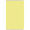 Flash Furniture Wren 24''W x 48''L Rectangular Yellow Thermal Laminate