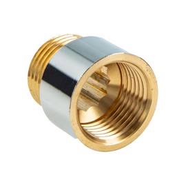 tecuro Tap Extension 1/2 Inch x 10 mm – According to Drinking Water Regulation 50930-6, DIN 3523, Brass CW 617 N Shiny Chrome-Plated
